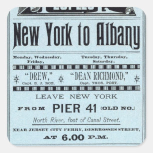 Text Page Peoples Line Square Sticker