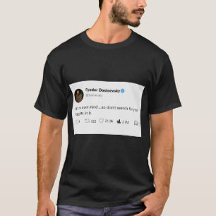 text quote dark black white  T-Shirt