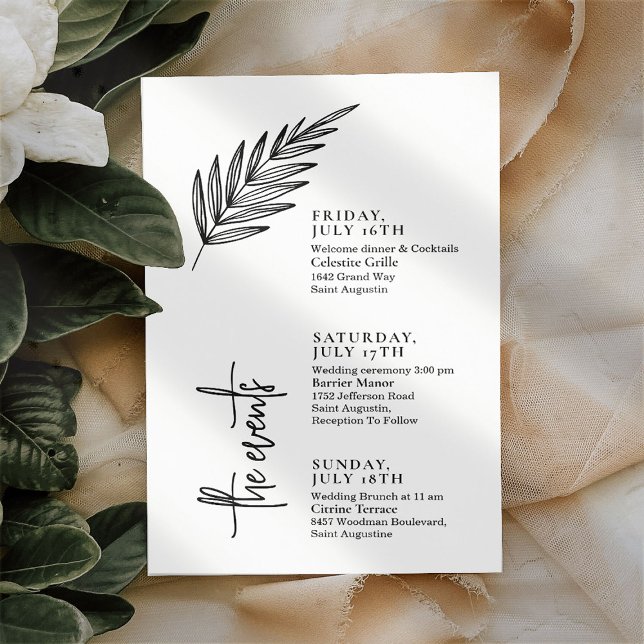 Text Scripted Wedding Events Timeline (Creator Uploaded)