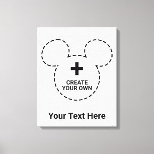 Text Template Canvas Print