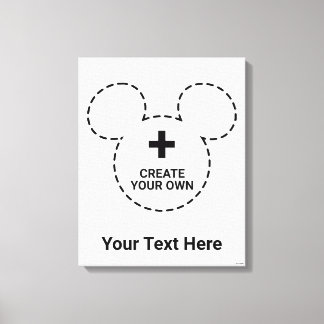 Text Template Canvas Print
