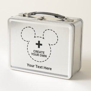 Text Template Metal Lunch Box