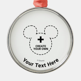 Text Template Metal Ornament
