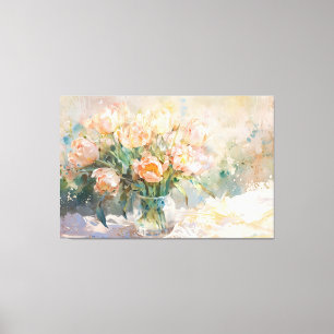 *~*  Text TV2 STILL TULIPS Stretched Canvas Print