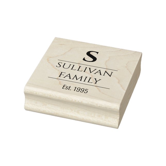 Text with initial letter rubber stamp (Stamp)