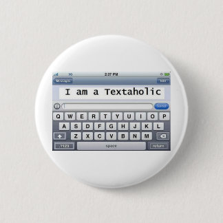 Textaholic 2 Inch Round Button