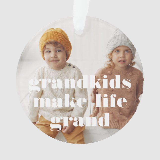 Texte blanc | Les petits-enfants font la vie Grand (devant)