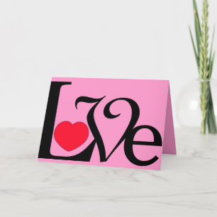 Texte d'amour avec la carte de Saint-Valentin de