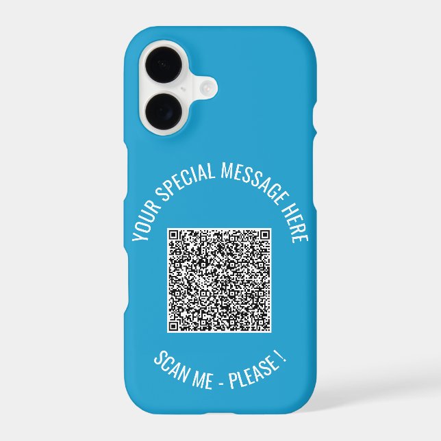 Texte de code QR personnalisé Message spécial Vos  (Verso)