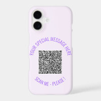 Texte de code QR Votre message spécial Cadeau mode