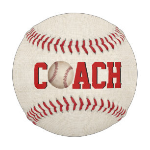Texte De L'Entraîneur De Baseball Avec Balle