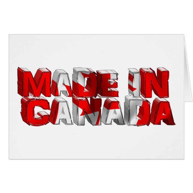 Texte de l'indicateur Fabriqué au Canada (Devant horizontal)