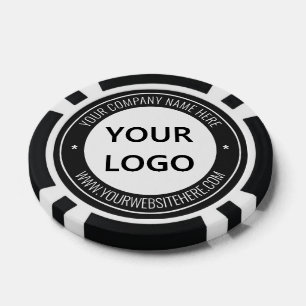 Texte de logo d'entreprise personnalisé Jetons de 