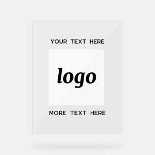 Texte de logo simple promotionnel d'entreprise