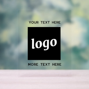 Texte de logo simple promotionnel pour entreprise