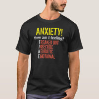 Texte de lumière de T-shirt d'amende/inquiétude