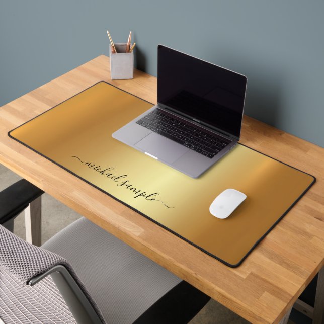 Texte de script ou nom Élégant Or Moderne Minimali (Bureau 2)