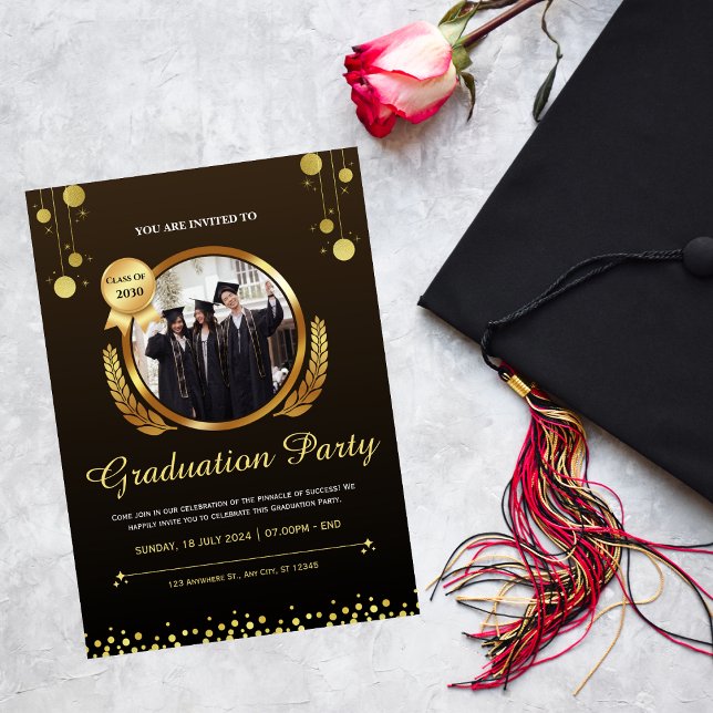 texte des invitations de la partie de graduation - (Créateur téléchargé)