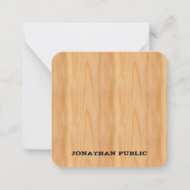 Texte désordonné Modèle Monogramme en bois (Devant)