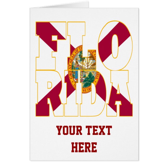 Texte du drapeau de l'État de Floride (Devant)