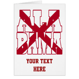 Texte du drapeau de l'état de l'Alabama