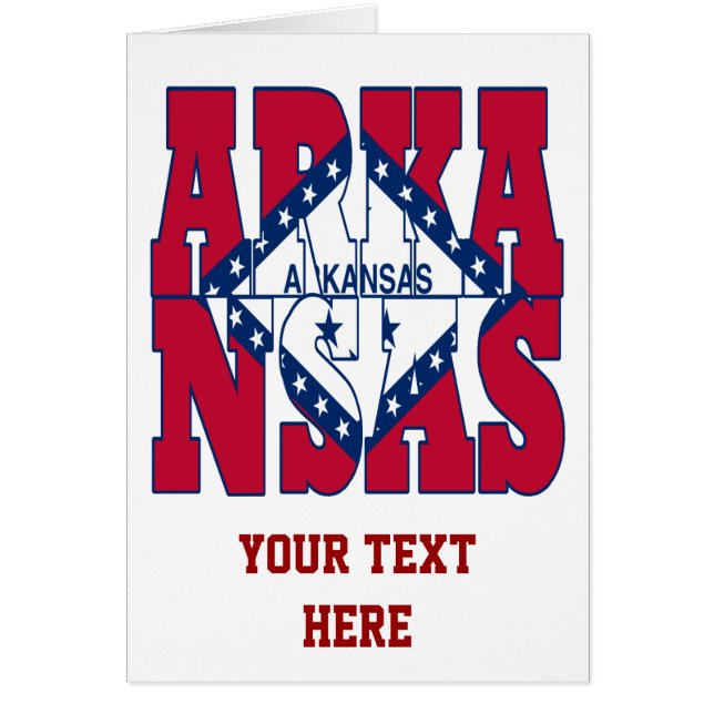 Texte du drapeau de l'État de l'Arkansas (Devant)