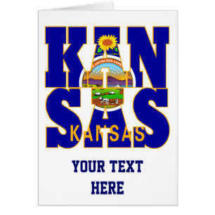 Texte du drapeau de l'État du Kansas