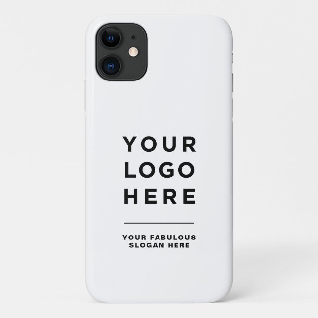 Texte du logo personnalisé coques iphone Apple Pas (Dos)