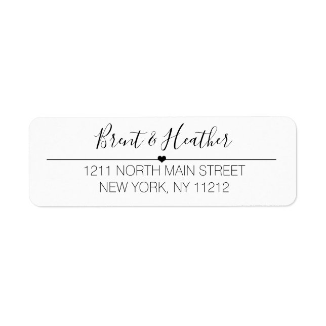 Texte et coeur simple en noir blanc (Devant)