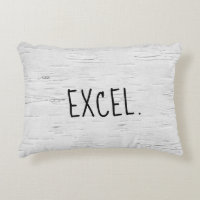 Texte EXCEL Sur Le Coussin Accent Arbre À Bouleau