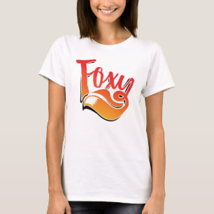 Texte Foxy sur t-shirt