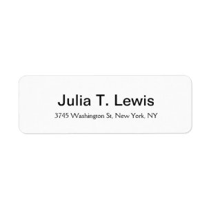 Texte gras classique Élégant Blanc simple