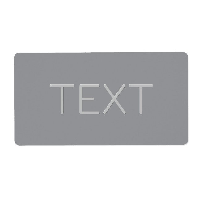 Texte gris d'apparence tridimensionnelle simple (Devant)