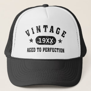 Texte noir Vintage vieilli au Casquette de perfect