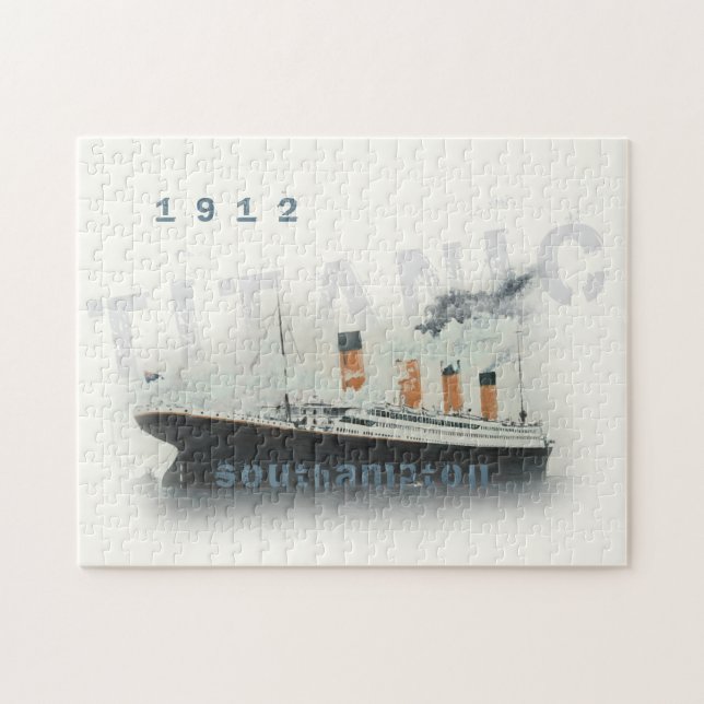 Texte personnalisé 1912 Puzzle Titanic (Horizontal)