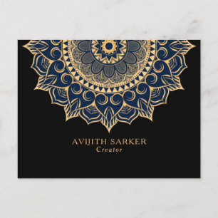Texte personnalisé avec carte postale mandala de l