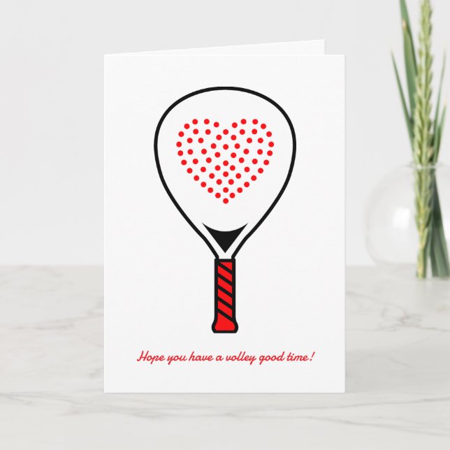 Texte personnalisé, carte d'anniversaire Padel (Devant)