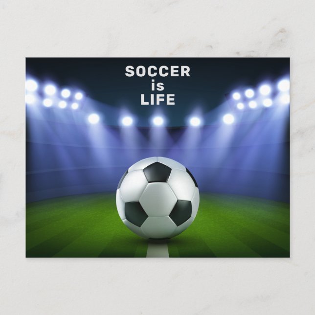 Texte personnalisé Carte postale du stade de footb (Devant)