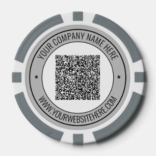 Texte personnalisé de code QR Business Jetons de p