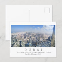 Texte personnalisé, Dubaï, Carte postale Émirats a