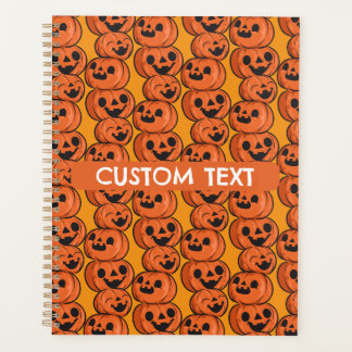 Texte personnalisé Halloween Citrouilles heureuses