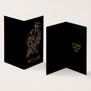 Texte personnalisé Jazz Player coloré