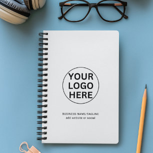 Texte personnalisé & logo de l'entreprise l Blanc 