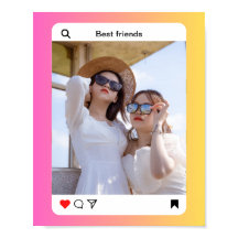 texte photo personnalisé instagram Poster Paper (M