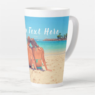 Texte Photo Personnalisé Latte Mug Don Votre Propr