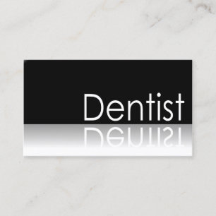 Texte réfléchi - dentiste - carte de visite