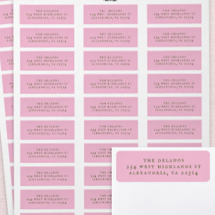 Texte Serif Antique Simple Rose et Vert