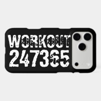 Texte usé et rayé Workout 247365 blanc