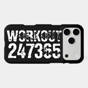 Texte usé et rayé Workout 247365 blanc