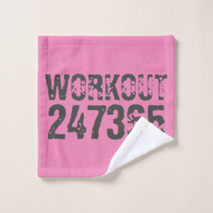 Texte usé et rayé Workout 247365 rose